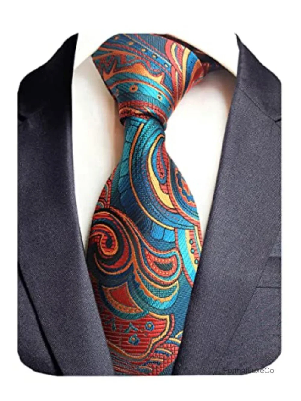 Silk Blend Floral Necktie for Wedding